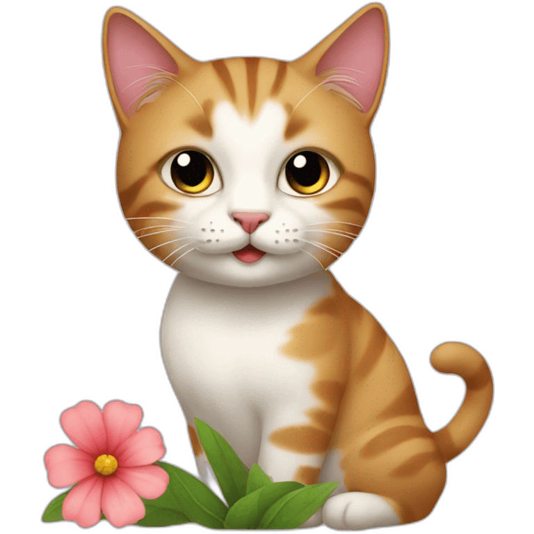 cat that is a flower emoji