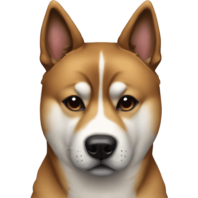 Japanese akita inu brindle  emoji