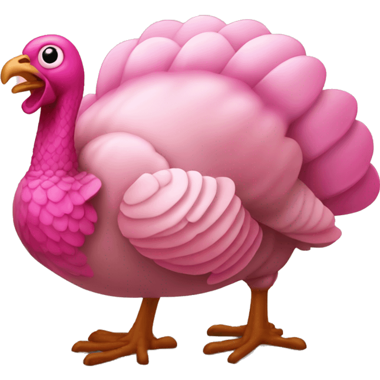 Pink cooked turkey  emoji