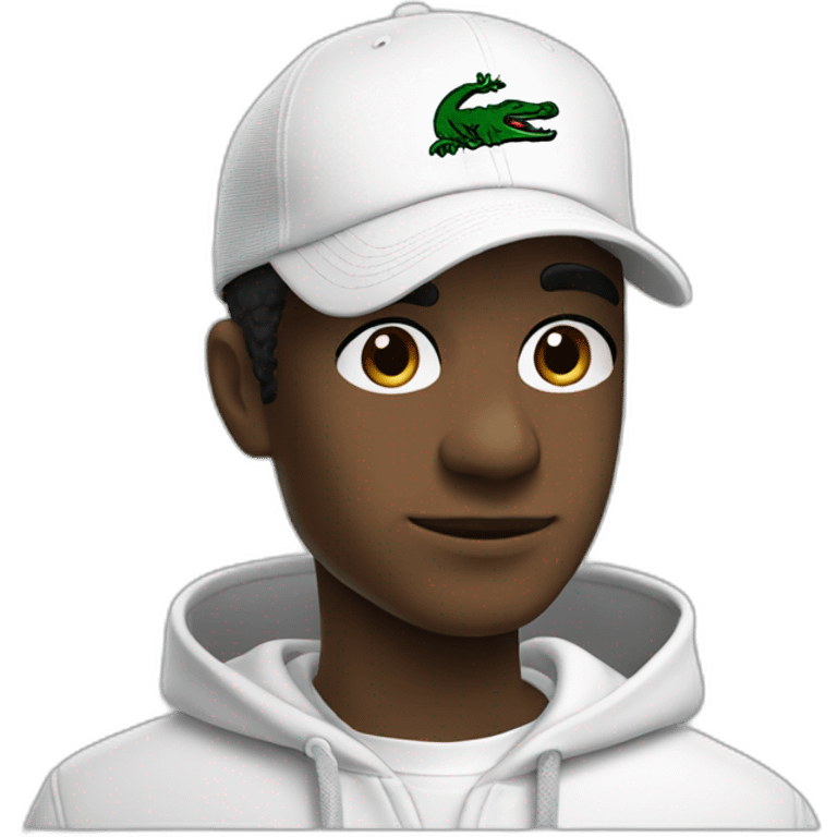 Lacoste tênis black friends with white lacoste hoodie emoji