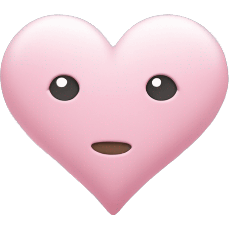 pastel pink heart in cloud  emoji