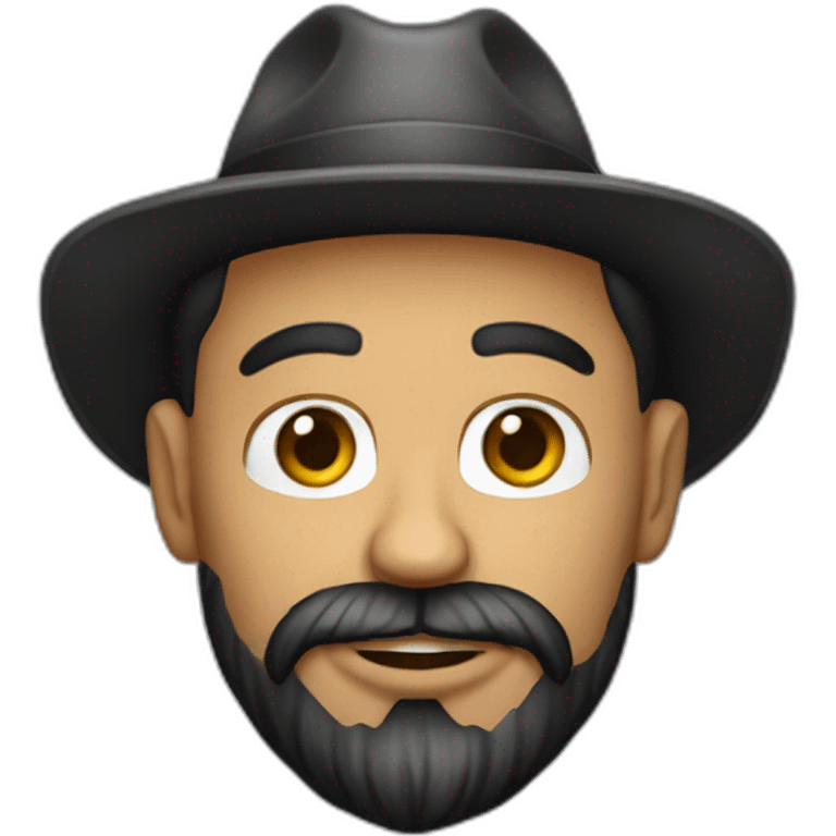 a tattooed gringo with a beard and a hat emoji