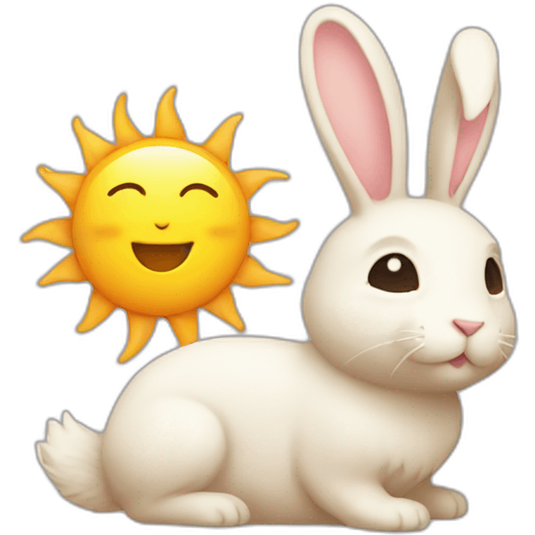 sun + bunny emoji