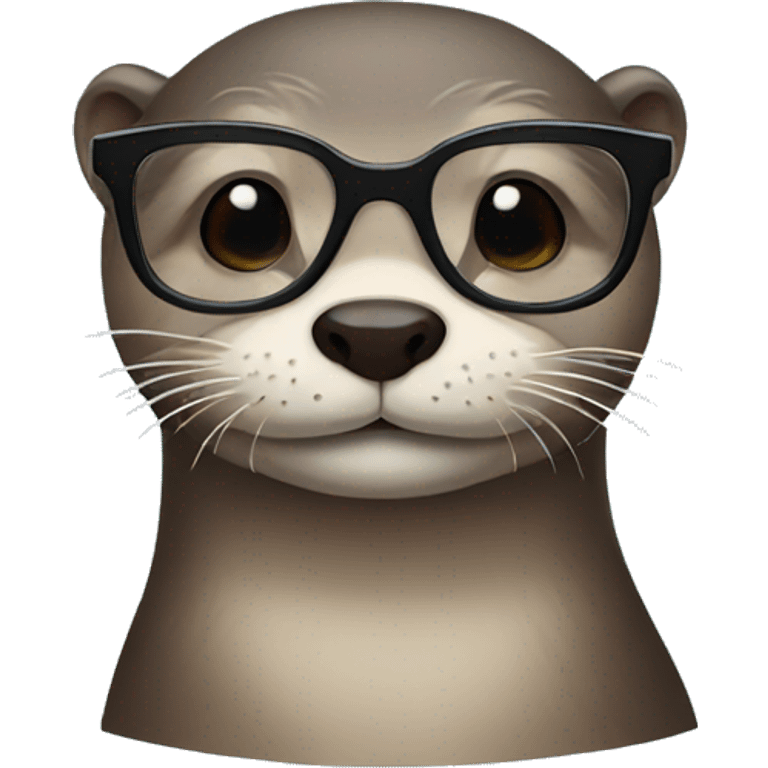 otter with glasses emoji