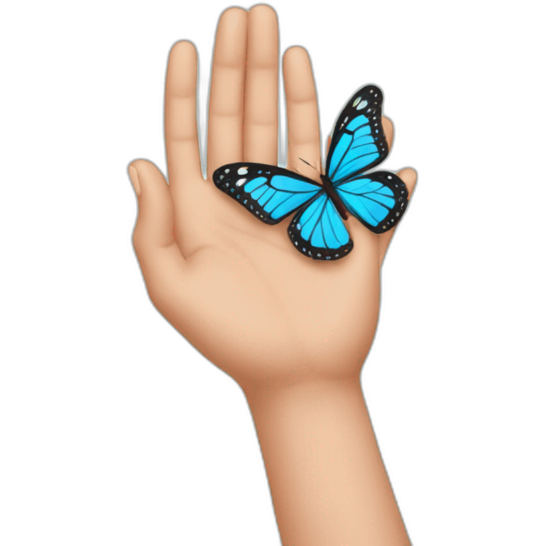 Hands holding Butterfly emoji