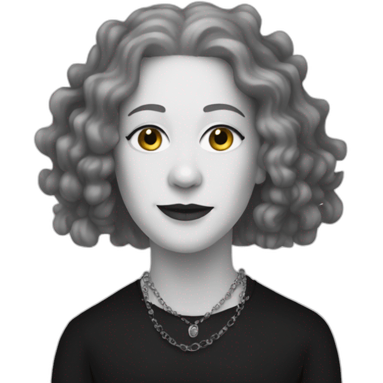 Goth Carole King emoji