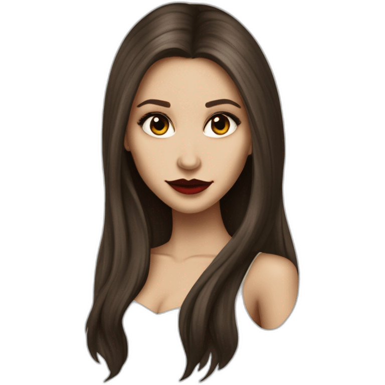 Katerina Pearce vampire diares with long hair by Nina dobrev emoji