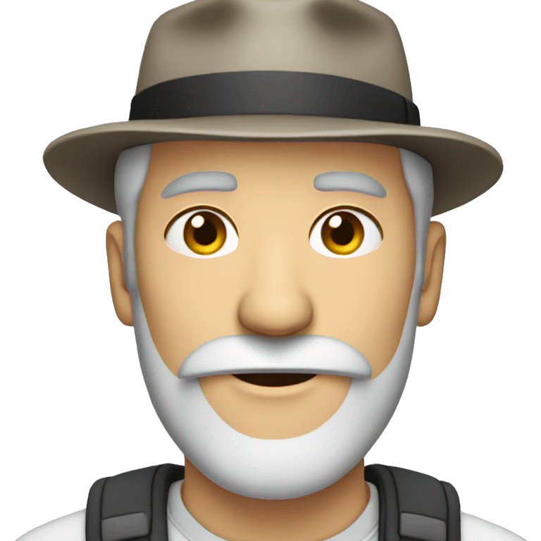 Man with grey beard and hat emoji