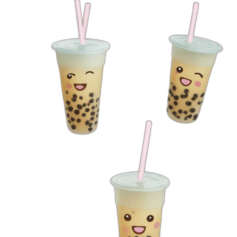 bubble tea crying emoji