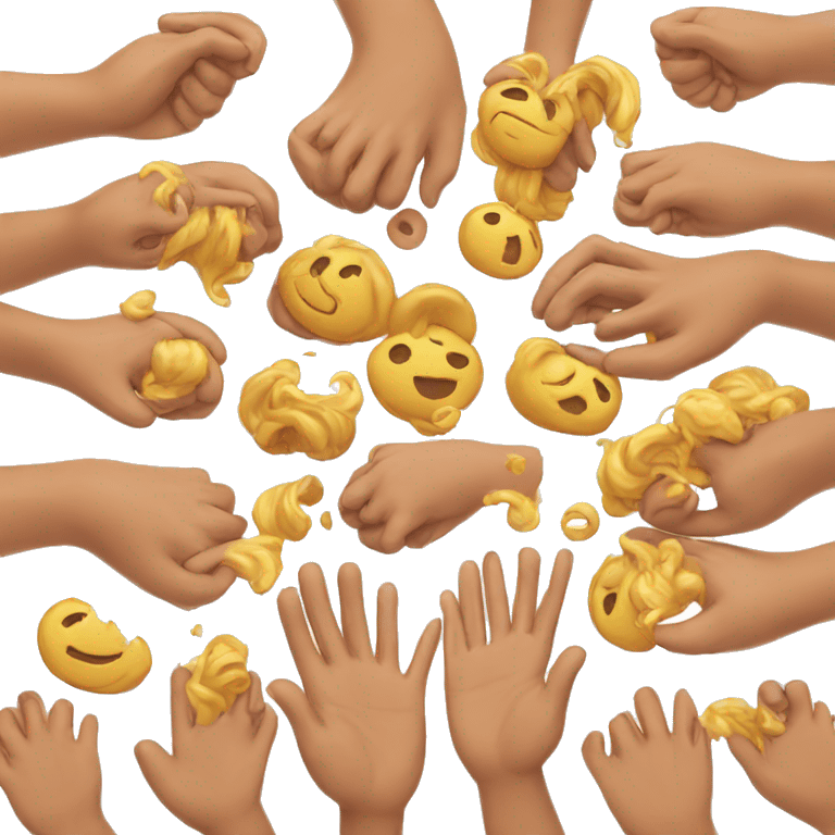 change the hand of 🤗 to ✌🏻 emoji