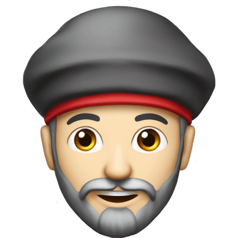 cheeky ayatollah with a beard in red "Make great" cap emoji