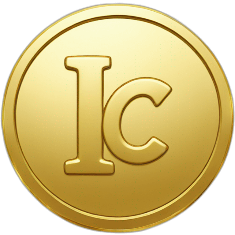 gold coin with "HC" symbol emoji