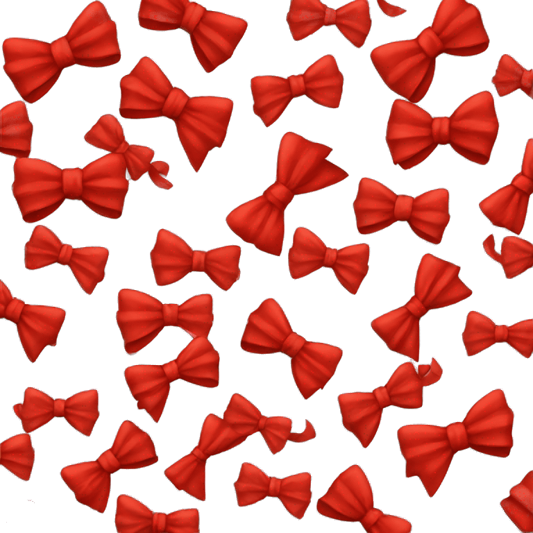 Red bows emoji