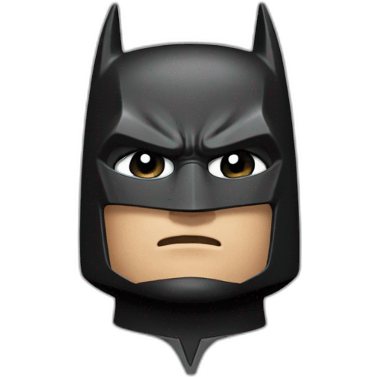 Batman thinking intensely  emoji