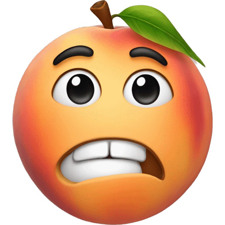 Peach , man face. emoji