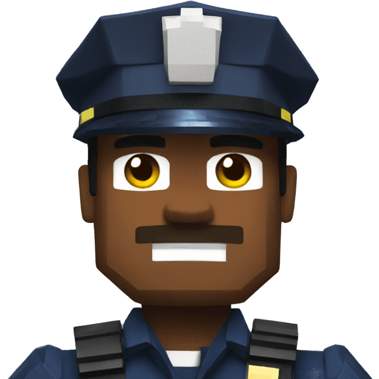 Police in Minecraft emoji