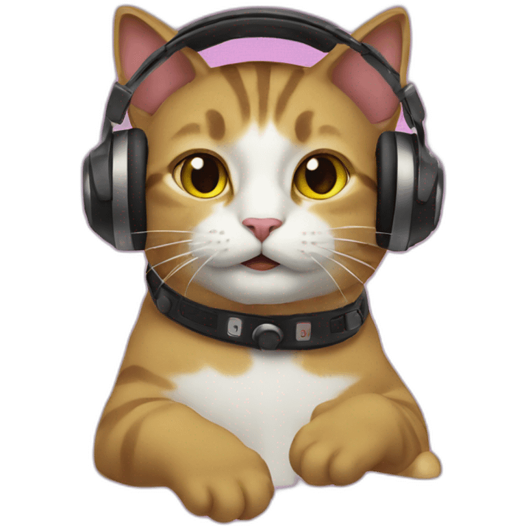 Cat DJ emoji