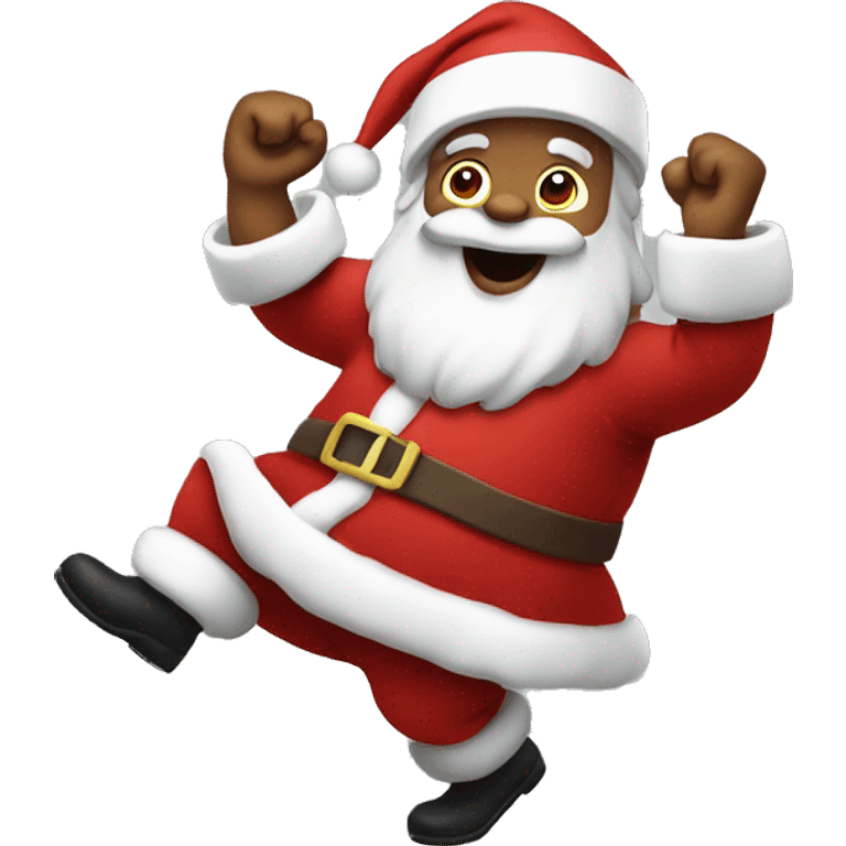 dancing santa emoji