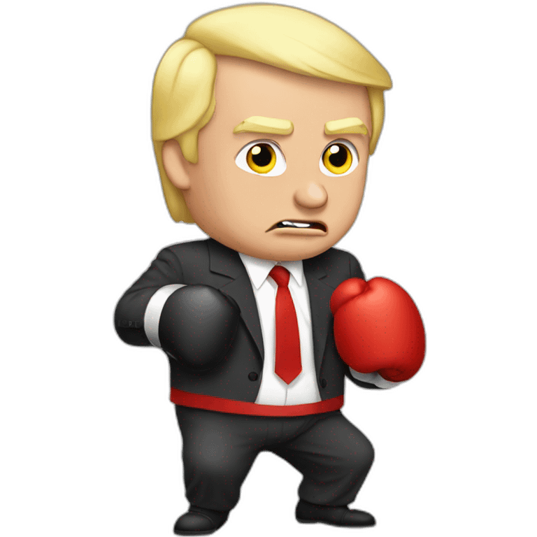 Putin boxing trump emoji