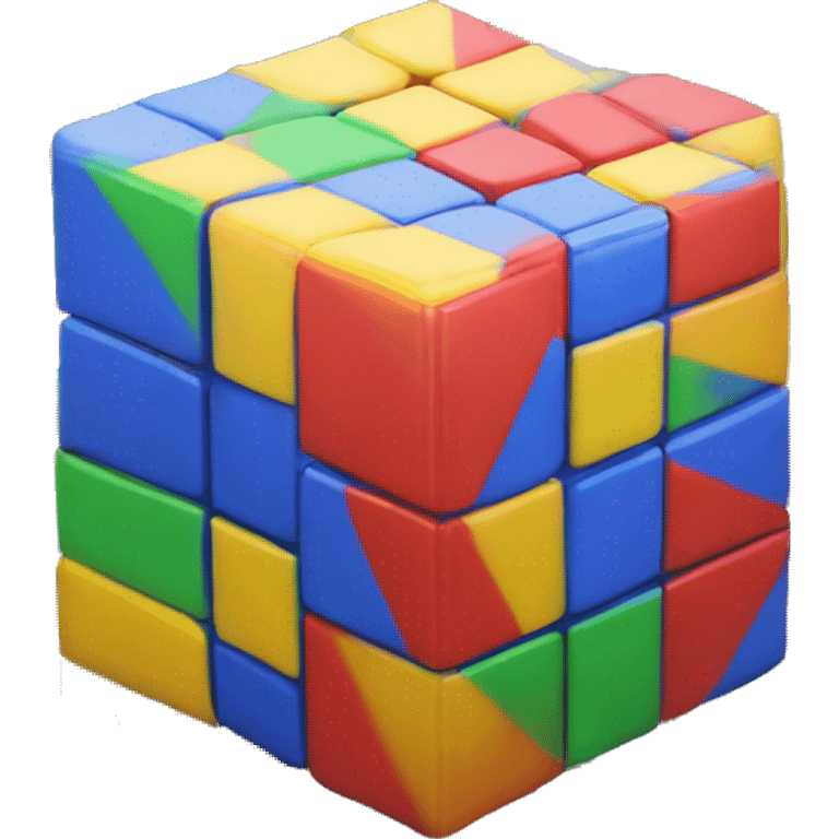 Solved Rubix Cube emoji