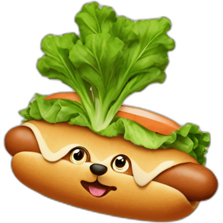 veggie dog emoji