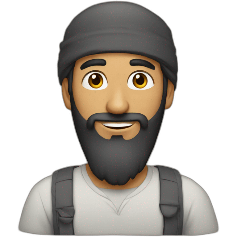 middle eastern man with beard emoji