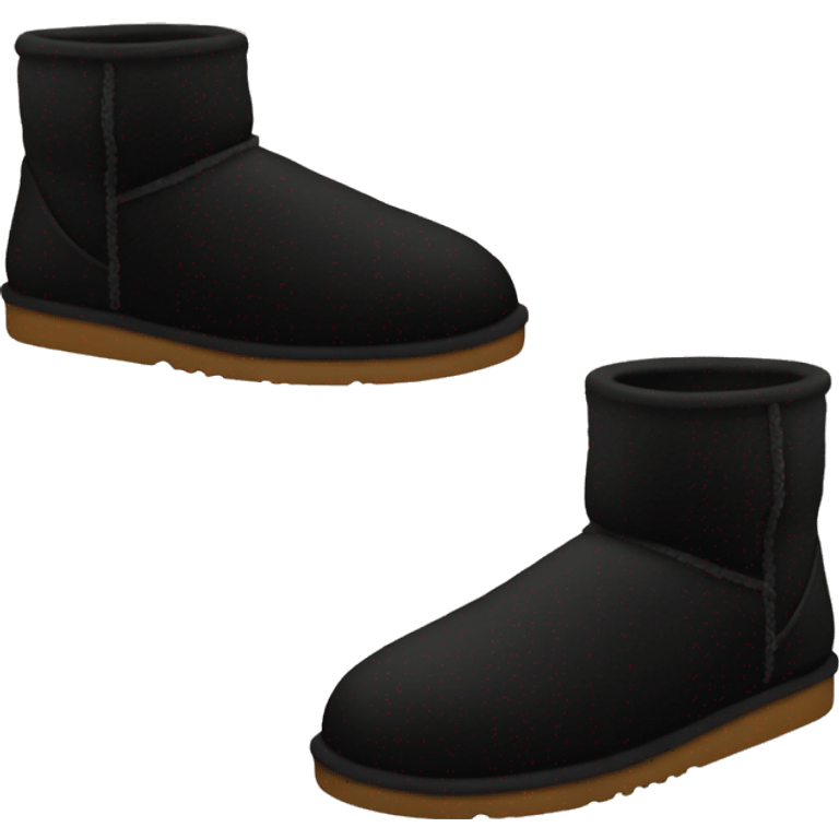 Black ugg slipper emoji