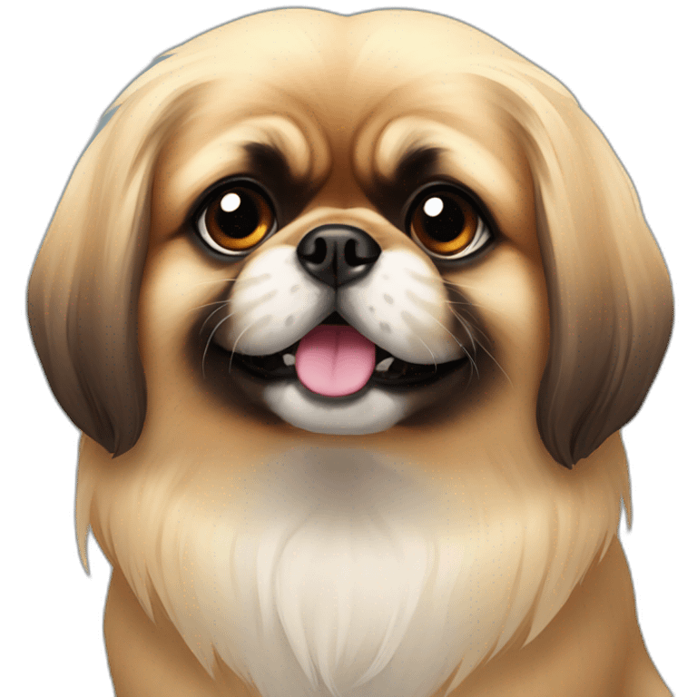 a pekingese dog emoji