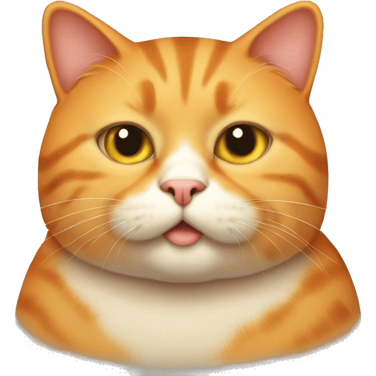 Fat orange cat  emoji