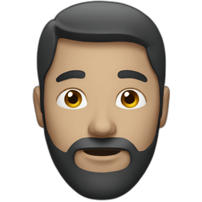 Man with face covered emoji