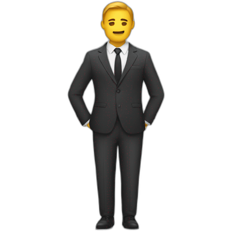 suit and tie, modern and simple emoji