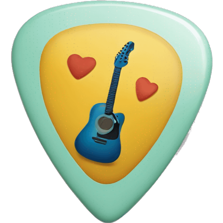 guitar pick with a 13 on it  emoji