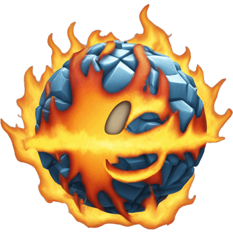 ball of fire and ice emoji