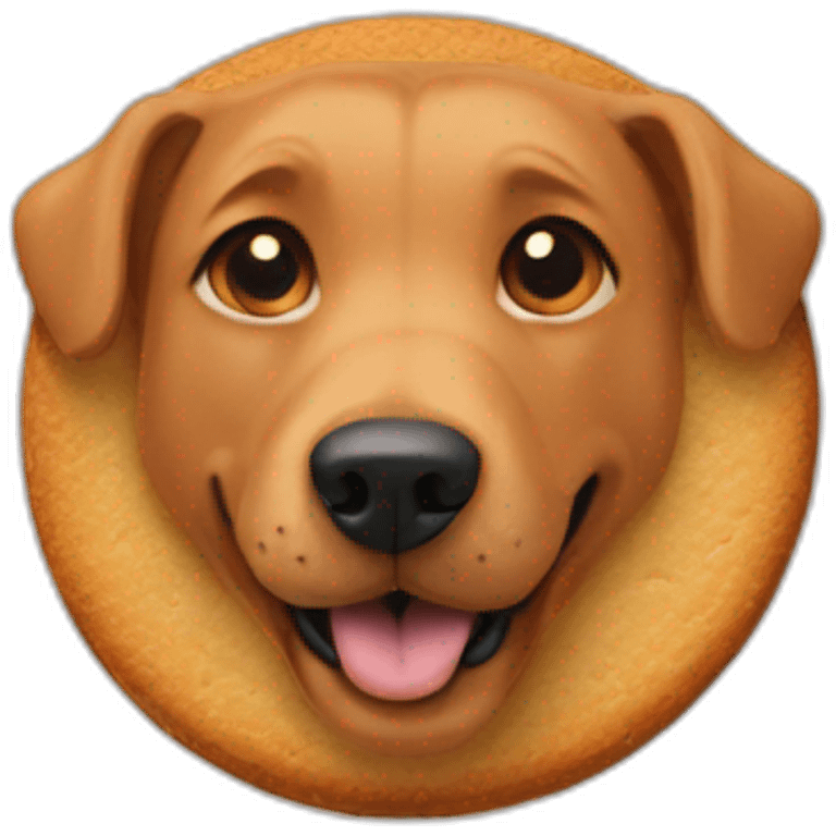 dog biscuit with Scoob on it emoji