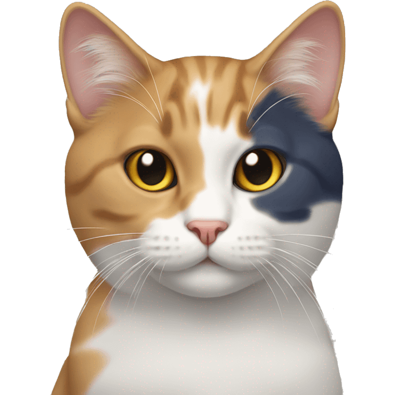 Tricolor cat emoji