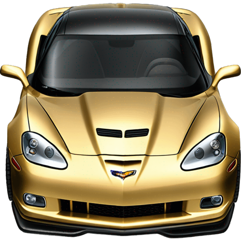 Chevrolet Corvette C6 hard too 2008 Z06 gold emoji