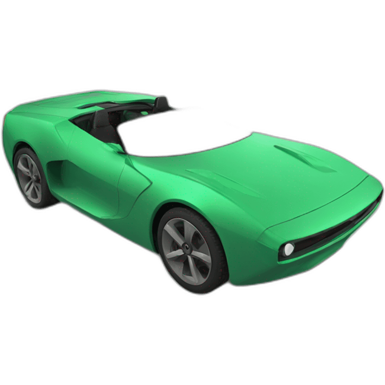 concept car green 3d emoji