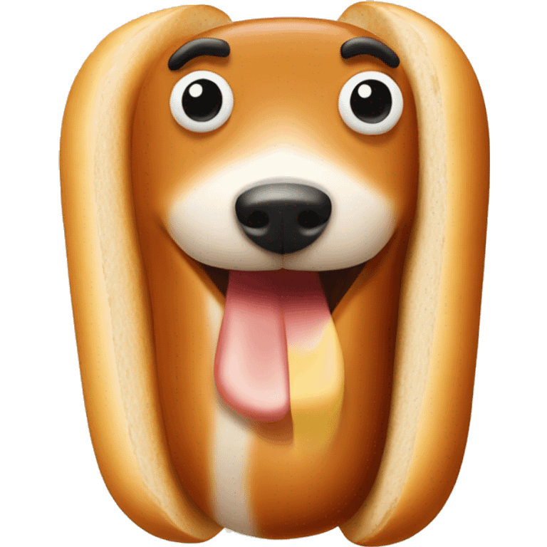 Oh hot dog emoji