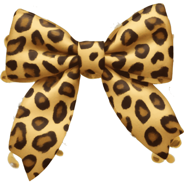 Animal print bow emoji