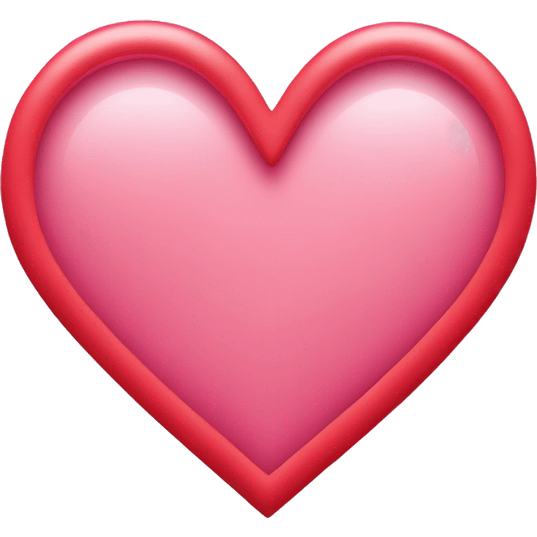 pink heart with a red outline emoji