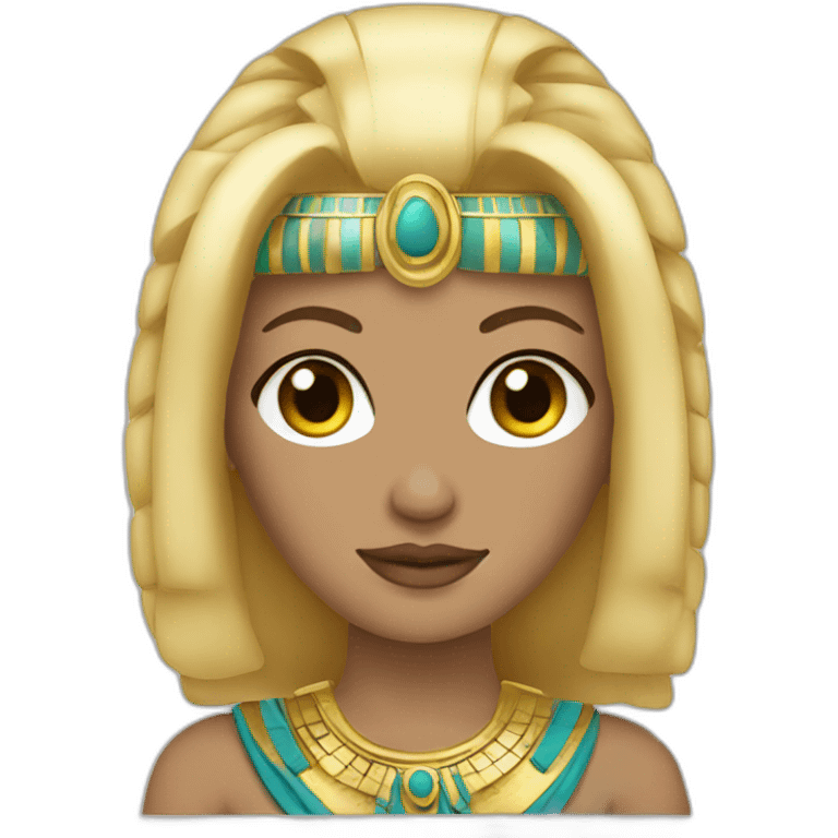 Cleopatra with blonde hair emoji