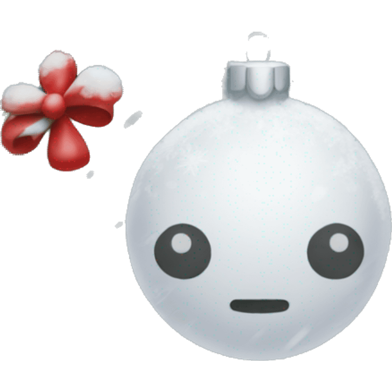 Christmas tre With snow emoji