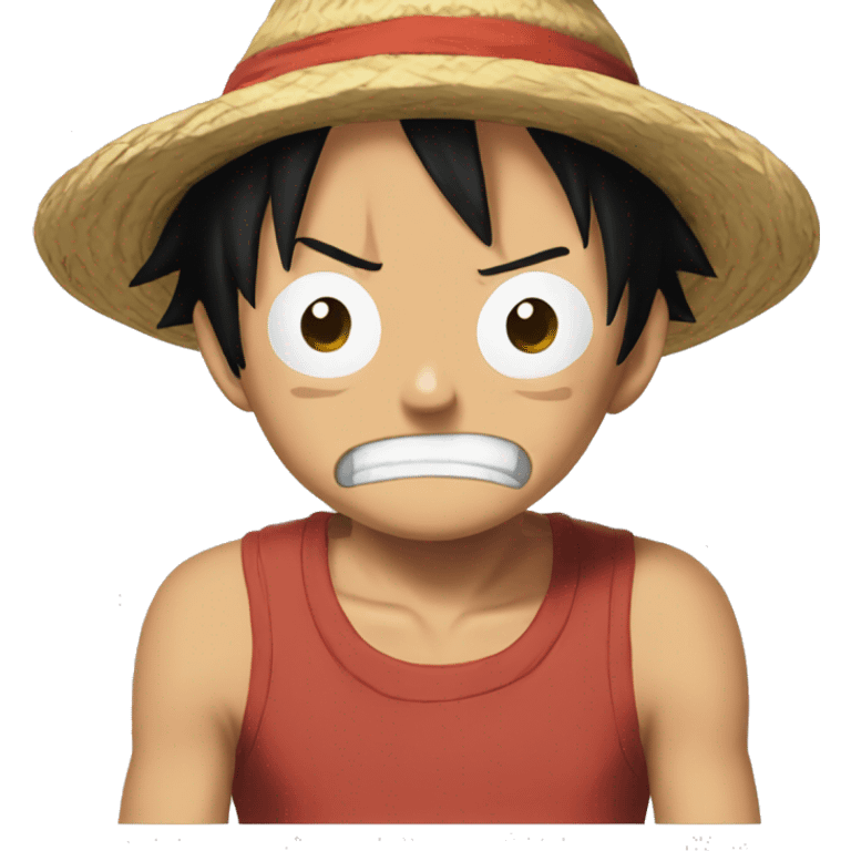 Luffy triste emoji