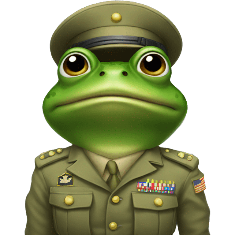 Army frog salute emoji