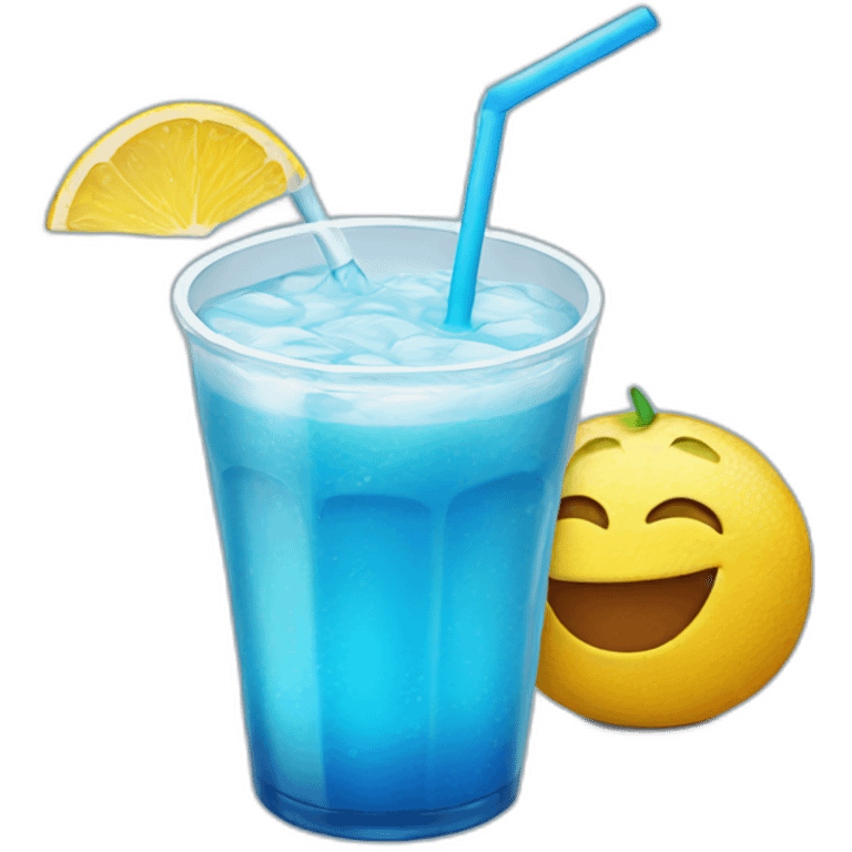 Blue drink emoji