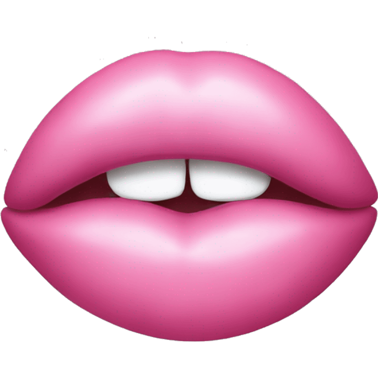 Pink kiss mark emoji