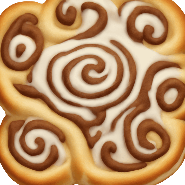 Icing cinnamon bun  emoji