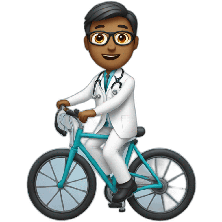 doctor on a bike emoji