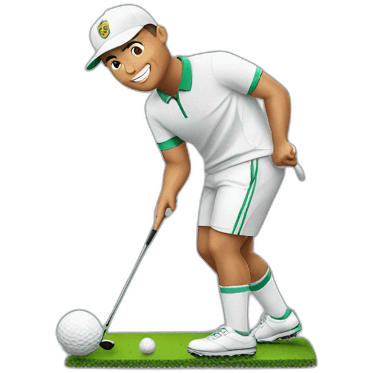 ronaldo playing golf emoji