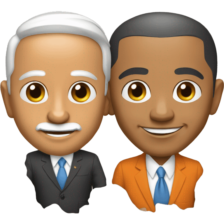 Obama & Narendra Modi as a friend  emoji